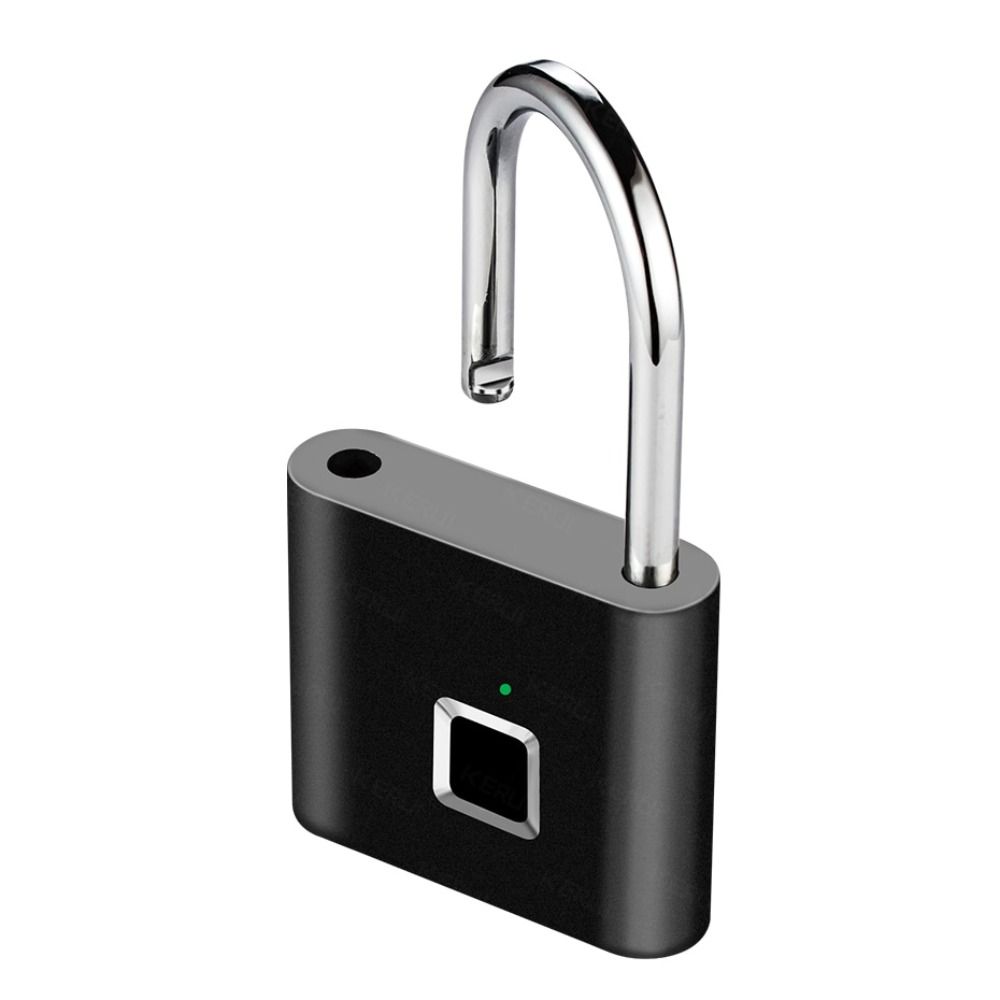 Waterproof Fingerprint Lock Keyless Electronic Door Lock Portable Smart Padlock  Home