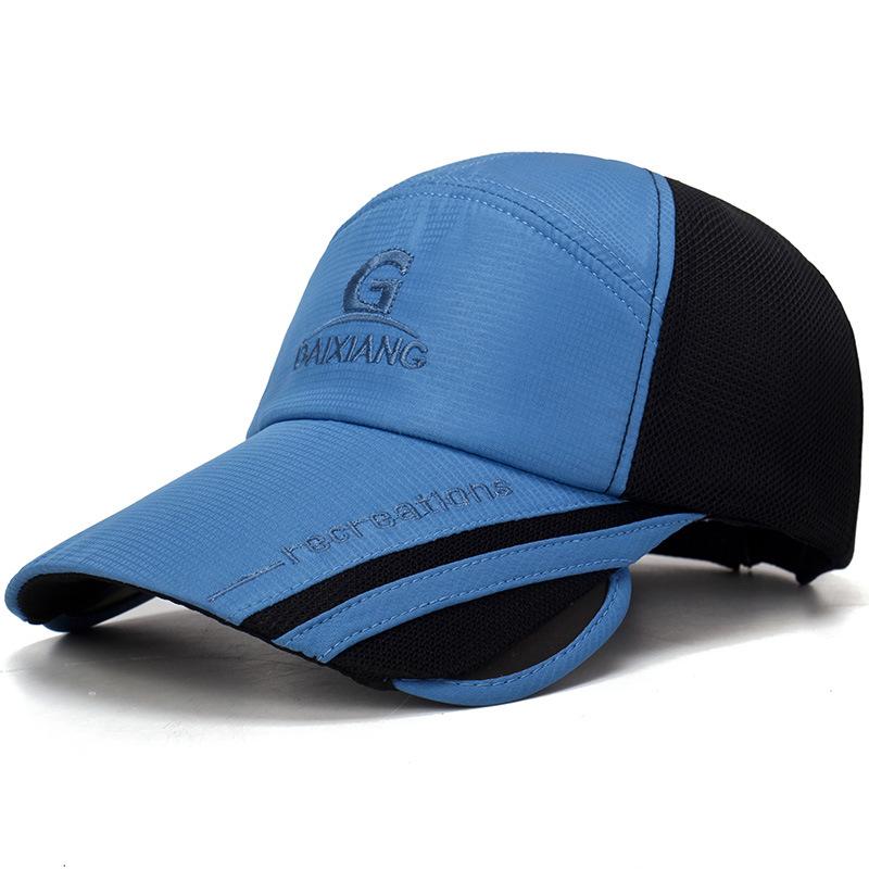 

Весенне-летняя сетчатая кепка с выдвижными расширенными полями для мужчин и женщин, бейсбольная кепка для рыбалки, уличного путешествия, солнцезащитная кепка adjustable