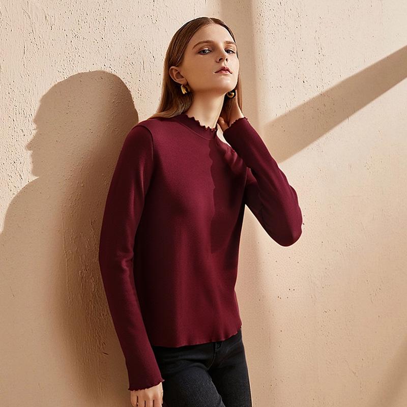 Ankola Rood Dames Zodiac Velvet Shirt: High-End Warme Herfst-/Winterkleding