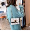 SCIONE Lock Bag Western Style Bag 2019 New Trendy Wild Messenger Bag Rhombus Chain Bag Fashion Small Square Bag