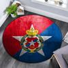 Red Star Belgrade,Round Area Rug,Carpet Rug for Living Room Bedroom Sofa Playroom Decor,Non-slip Floor Mat