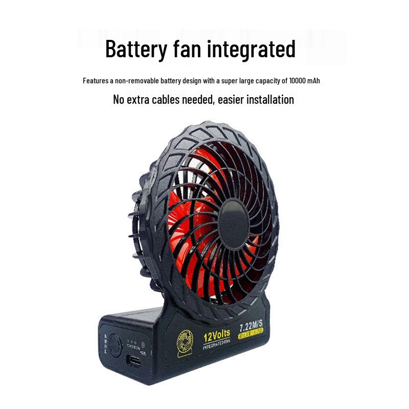 Portable USB Rechargeable Mini Fan for Air-Conditioned Clothes - Storm Edition One Size