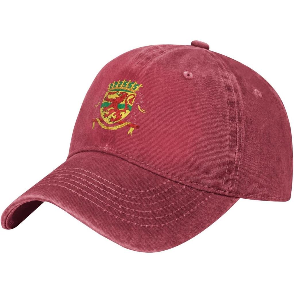 Republic of Congo Emblem Washed Baseball Cap Cotton Adjustable Low Profile Sun Hat Unisex
