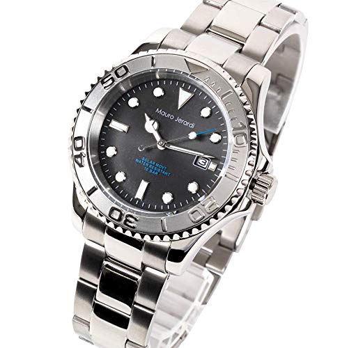 Solar 3 Hand Date 10 ATM Water Resistant Silver [Mauro Geraldi] MJ061-3 Men's