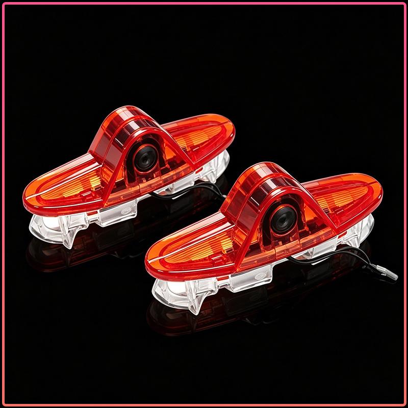 2 Pezzi Luci di Benvenuto per Portiera Auto Proiettore Logo LED Luci Ombra Fantasma Styling Per Renault Dacia Koleos Clio Laguna 2 Megane 2 3 Duster Logan Captur