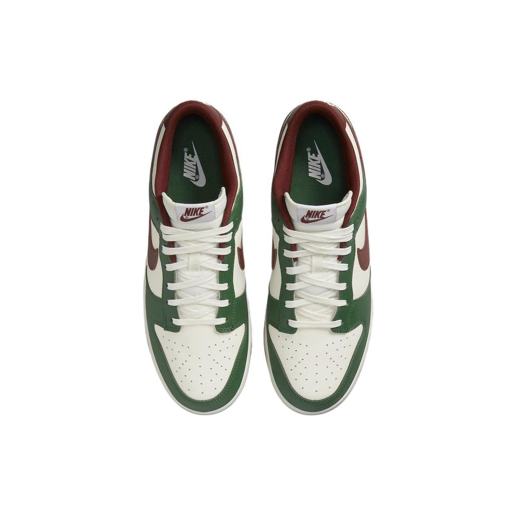 Nike Dunk Low Gorge Green Team Red Pánske tenisky Biela Guma-Stredne-Hnedá FB7160-161