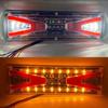 2PCS Truck Tail Light 12-24V Flowing Turn Signals Lamp Trailer Rear TailLight Car Trailer Caravan Running LED Brake Light