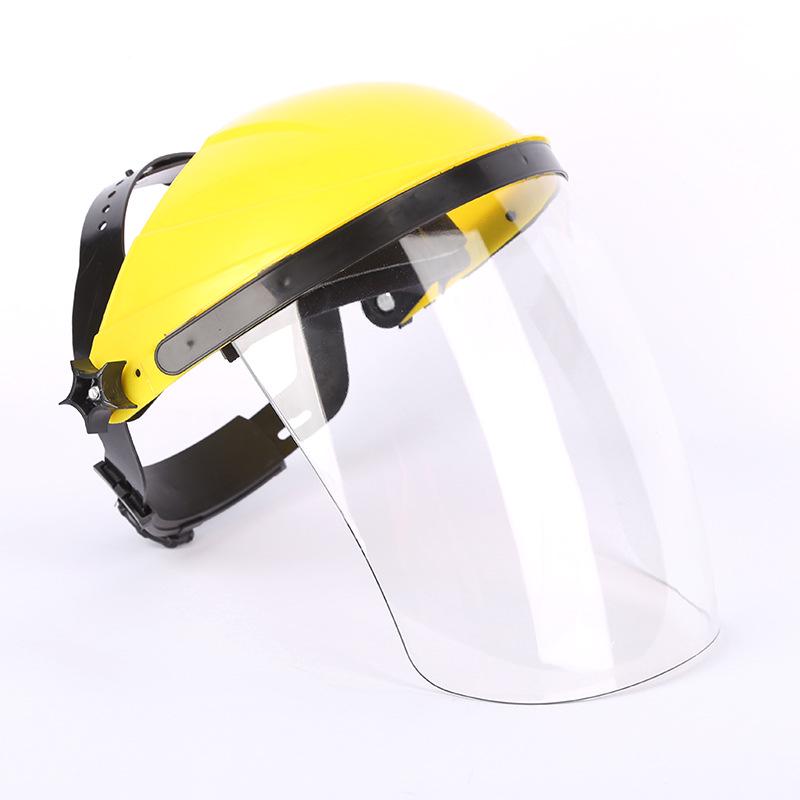 Lightweight Head-Mounted Transparent Face Shield for Welding and Grinding Protection