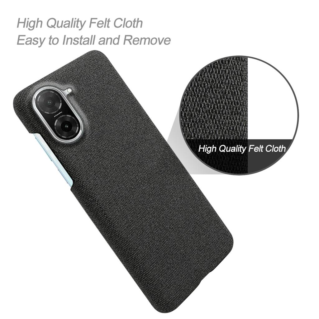 For Xiaomi Redmi A5 4G (171.7mm) Phone Case Cloth Texture Anti-Scratch Protective PC Back Cover
