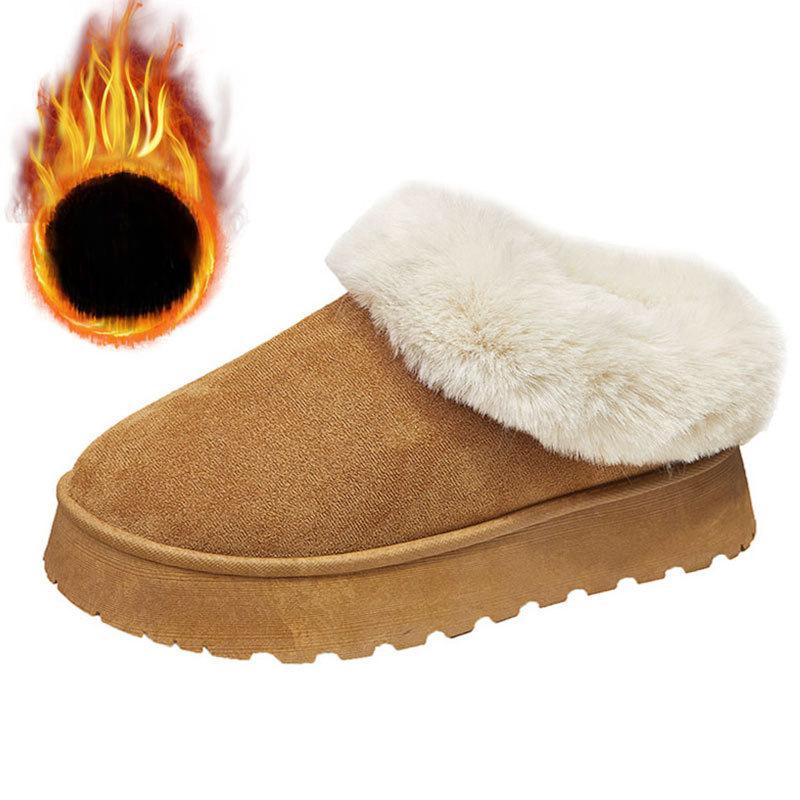 Women's Snow Boots Warm Women's Non Slip Soft Shoes Non Slip Comfortable Warm Ankle Boots