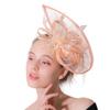 Popular Champagne Hemp Top Hat Bridal Headgear Photo Wedding Photography