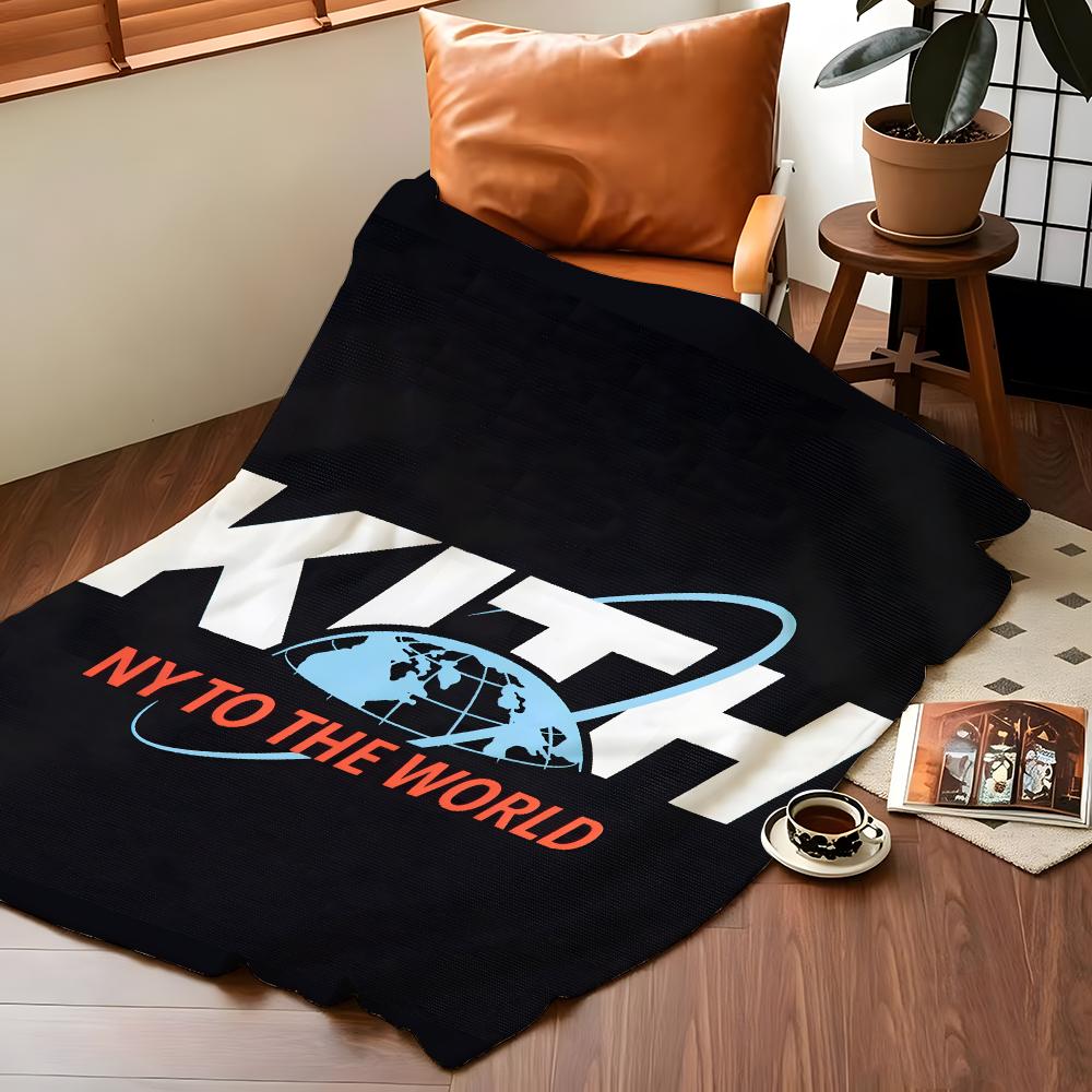 Character k-kith kith-h Throw Flannel Blanket Suitable for Sofas Beds Offices Travel, Camping Chairs