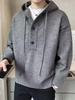 Trendig Huvtröja i Stickat för Herr - Höst/Vinter Casual Mångsidig Pullover