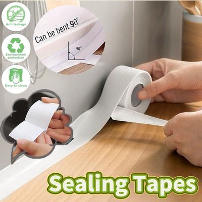 1 Roll of Kitchen Anti-mold and Waterproof Tape, Moisture-proof Kitchen and Bathroom Sink Gap, Beautiful Seam Toilet Sticker
