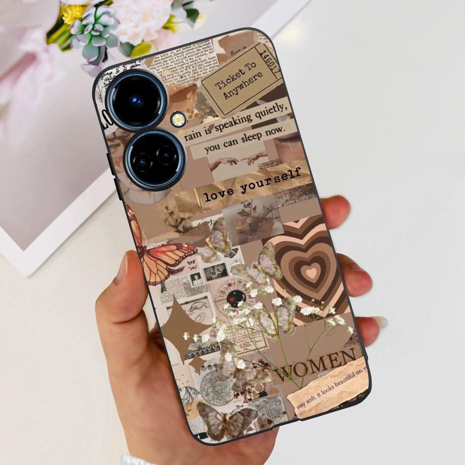 For Tecno Camon 19 Neo Case CH6i New Fashion Painted Cover Soft Silicone Phone Case For Tecno Camon 19 Pro 5G Camon19 Neo Bumper