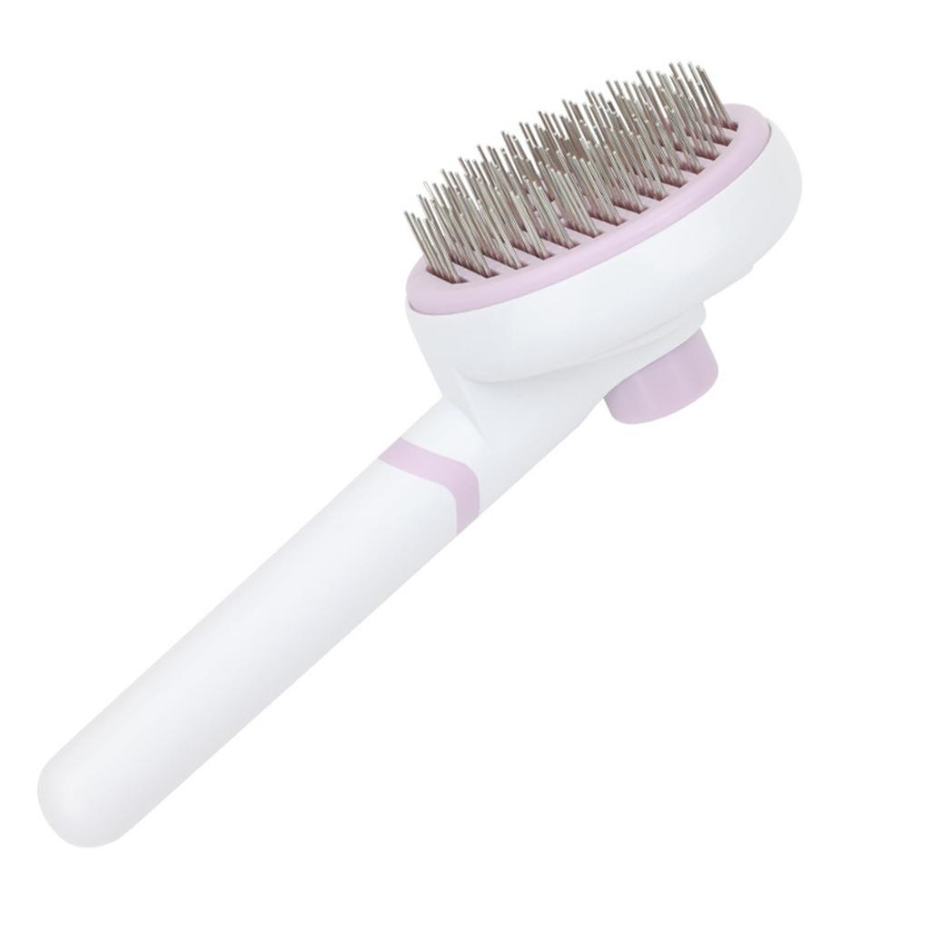 Pet Grooming Brush Massage To Remove Floating Hair, Knot Opening, Self-cleaning Needle Comb