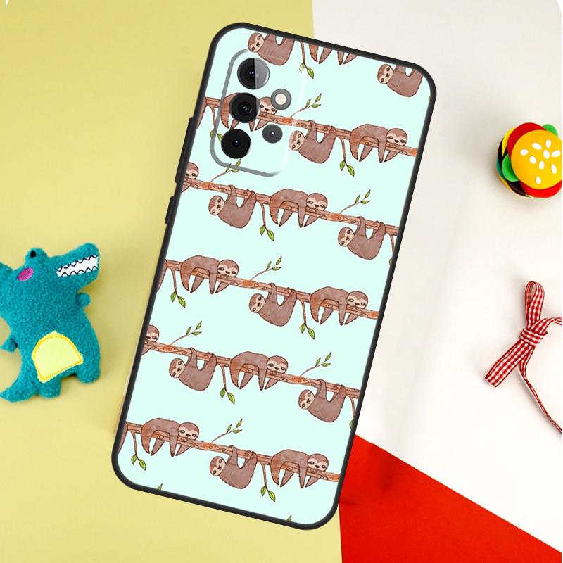 Baby Sloth For Samsung Galaxy A22 A32 A52 A54 A34 A14 A55 A35 A15 A53 A33 A13 A05 A06 A16 Phone Case