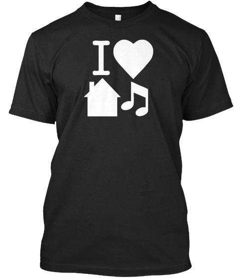 

Футболка унисекс I Love House Music Dj Baseball Standard S