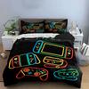 Colorful Gaming Console Design Bedding Duvet Cover Set  (1*Duvet Cover 2*Pillowcases, without duvet insert)