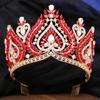 Royal Queen Crystal Diadem Bridal Crown Pageant Miss Tiaras Combs Headdress Bride Wedding Dress Hair Jewelry Accessories