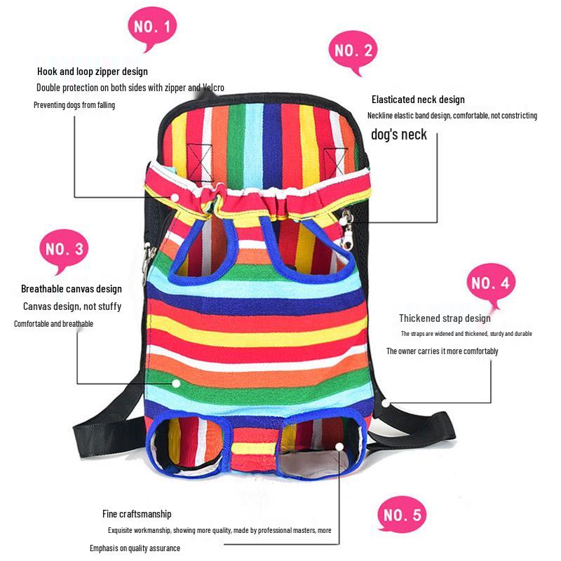 Outdoor Pet Front Carrier Bag: Portable, Four-Leg Design, Ideal for Cats and Dogs