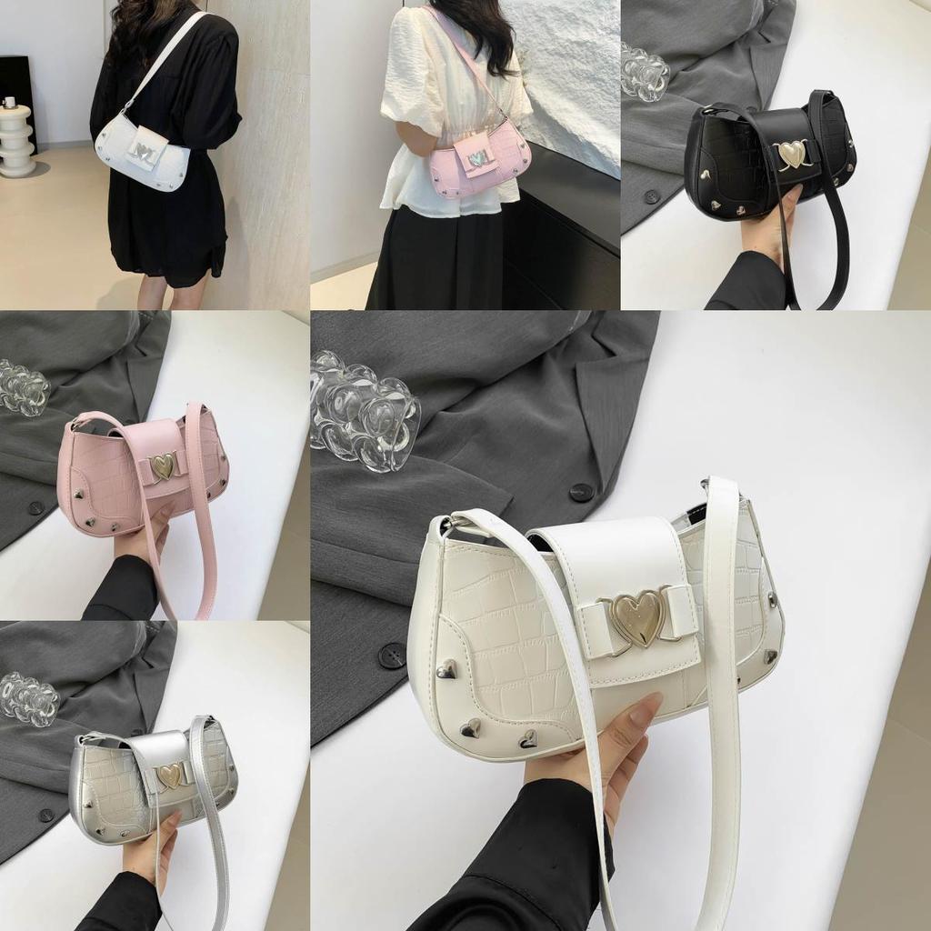 Chic Street Style Pu Material Women's Shoulder Bag 2024 Summer New Design With Magnetic Closure