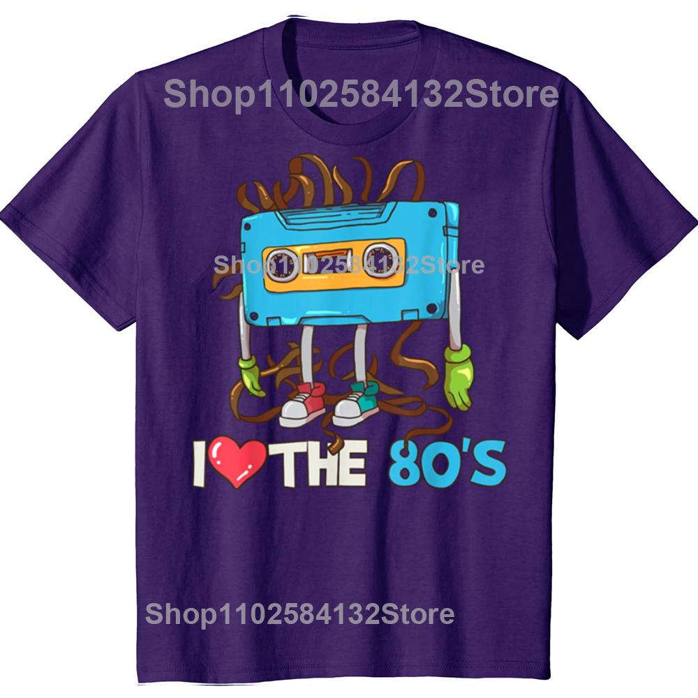Funny 1980 80s Cassette Tape Graphic Tshirts Men Womens Fashion Casual Tshirt 100 Cotton Loose Oversized T Shirt