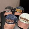 American Retro Letter Old Cap Couple Versatile Visor Big Head Circumference Showing Face Small Cowboy Baseball Cap Woman