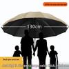 12-Rib Extra Large Folding Umbrella for Rain and Sun - Reinforced, Thick, Three-Person Capacity