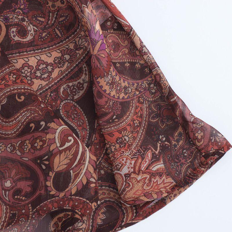 Jnleaog Spring New Arrival Women's Clothing Fashion Style French Fashion Design Print Chiffon Laminated Sleeveless Dress
