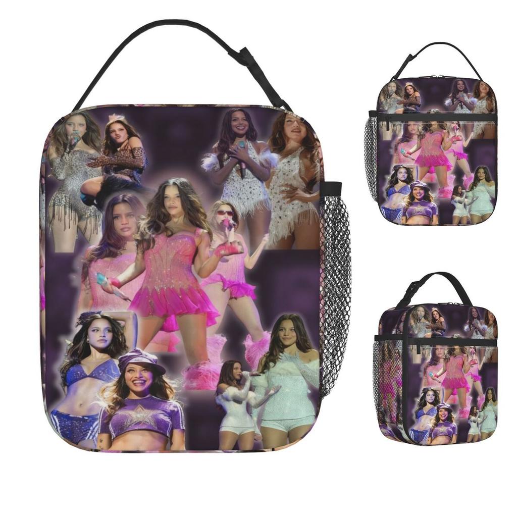 Flyer Emilia Mernes Tour 2025 Lunch Bag Portable Zipper Lunch Box Picnic Designer Cooler Bag Casual Oxford Thermal Lunch Bags
