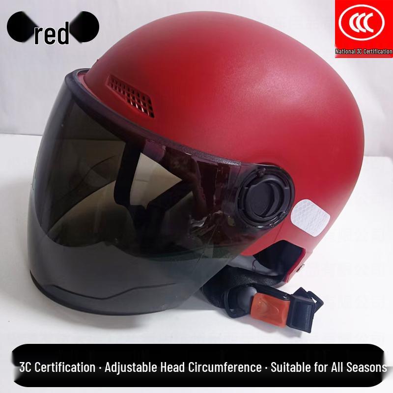 Universal 3C Certified Electric Bicycle Helmet with Sun Visor for Adults & Children - All-Season Safety Helmet for Men, Women & Scooter Riders