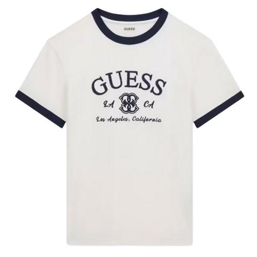 Guess Womens/Ladies Hoshi Embroidered Logo Crew Neck T-Shirt