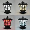 85-265V Outdoor Solar Post Light, Solar Powered Electric Supply Pillar Light, Remote Control Garden Light IP44 Water-repellent