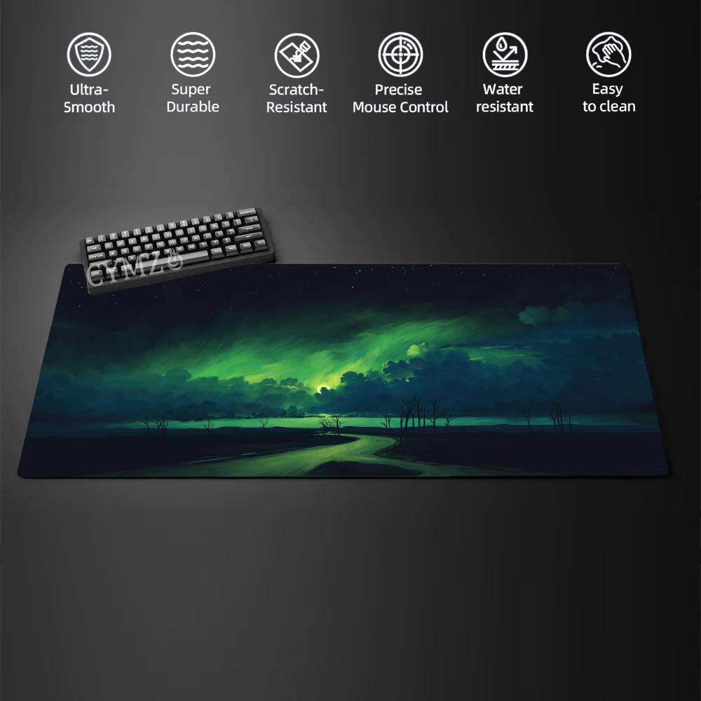 Fantasystyle landscape large Mouse Pad Desk Mat with Stitched Edge antislip Durable offices accessories keyboard mouse mat