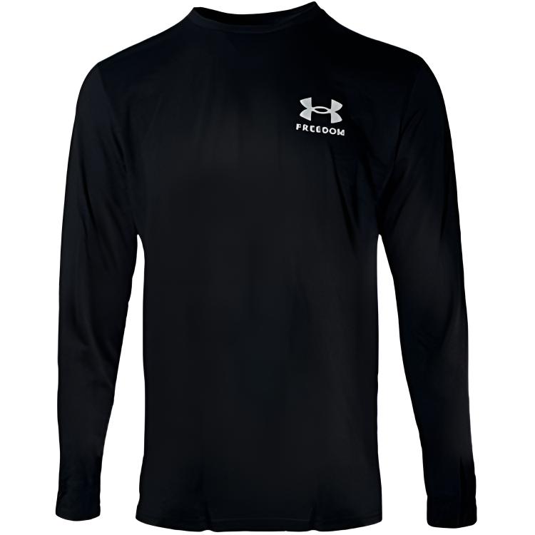 Under Armour Round Neck Printed Pullover Long Sleeve T-Shirt Men tops 1370817-002 L
