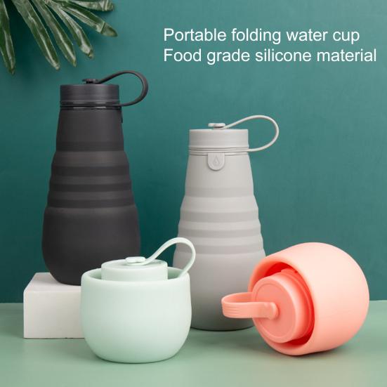 

Складная чашка для воды Складной дизайн Дорожный аксессуар Легко чистится Складная чашка для воды без BPA Креативное хранилище для воды Большая емкость
