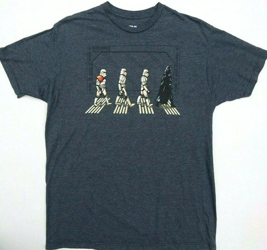 

26 Star Wars Funny T-Shirt - Walking Abbey Road Darth Vader Stormtroopers Tee New Unisex T-Shirt L