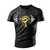Dumbbell Graphic T-Shirt For Men Gym 3D Printed T Shirts Summer Casual Breathable Sports Round Neck Quick Dry Short Sleeves Tees