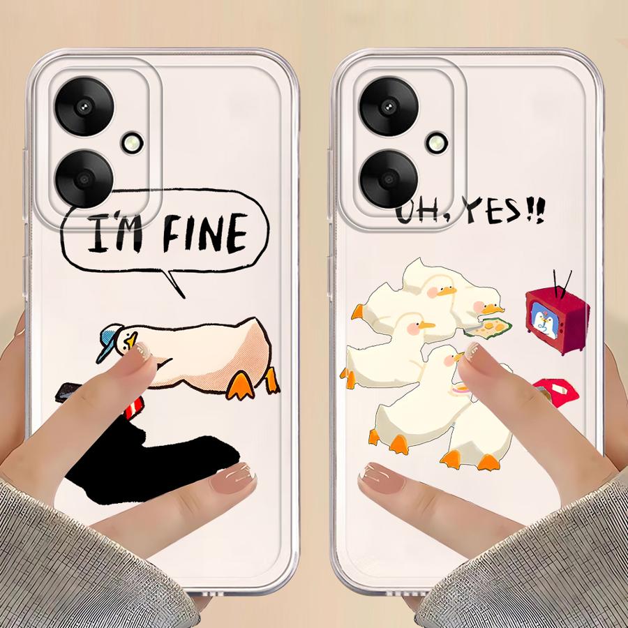 Cartoon Duck Phone Case for Xiaomi Mi 11T Pro 11 Lite Soft Phone Cover