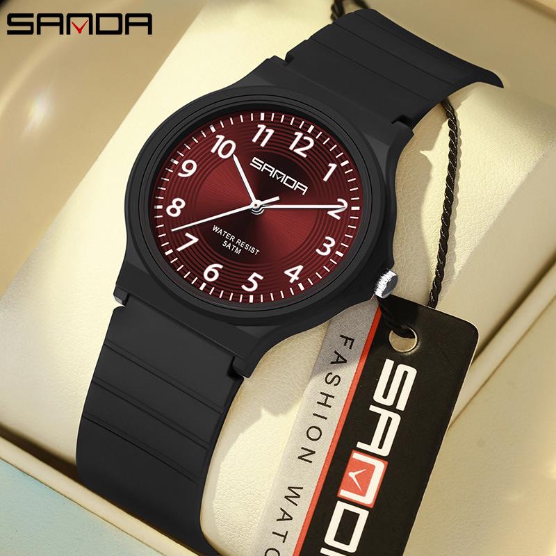 Sanda Trendy Student Watch: Simple, Casual, Versatile, Fresh Style