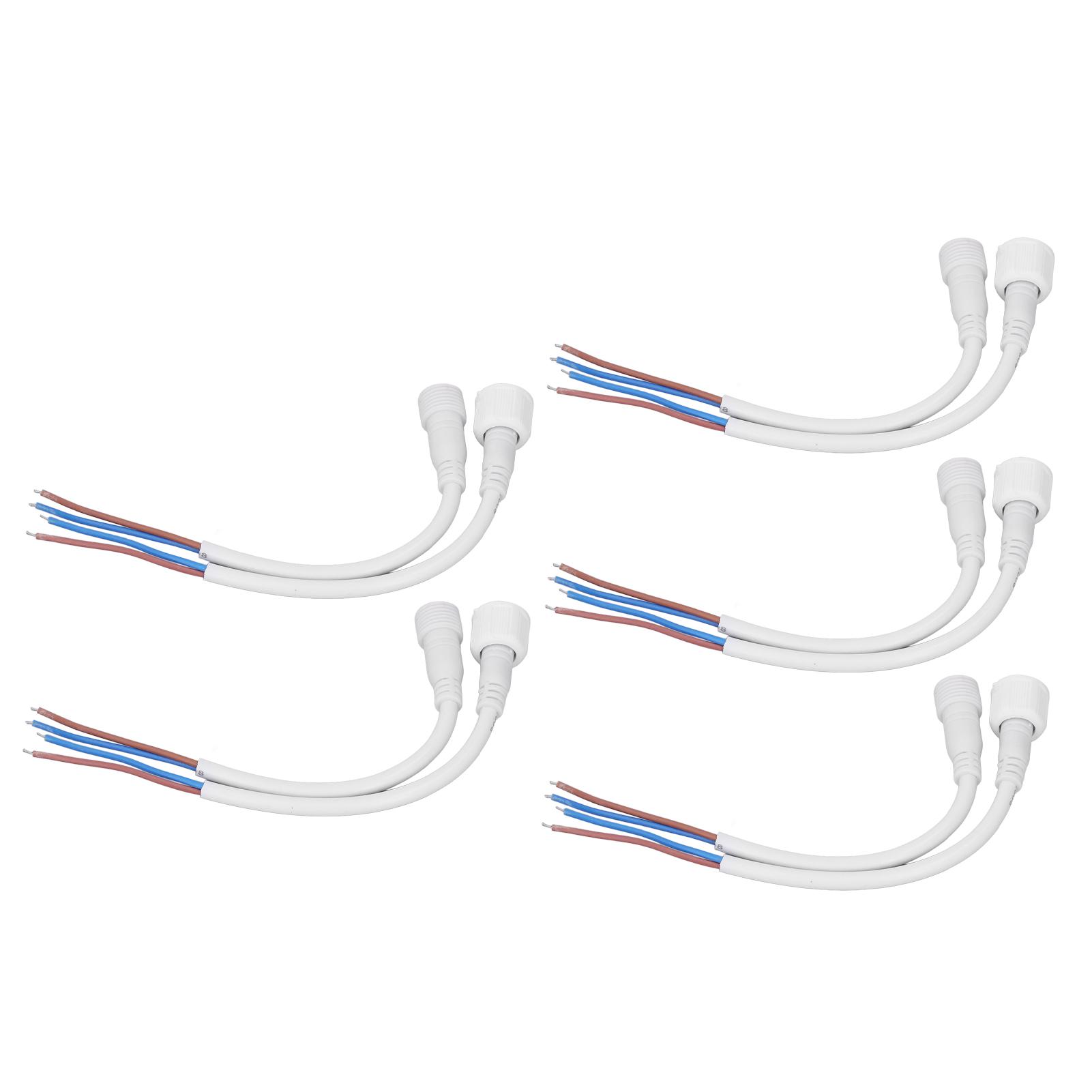 

5 комплектов 2-контактных электрических разъемов, водонепроницаемые штекерные и гнездовые вилки, комплект кабелей для быстрого подключения