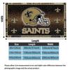 New Orleans Saints Logo Print Flannel Blanket High Quality Warm Comfortable Cover for All Seasons Perfect for Gifts Home Decor
