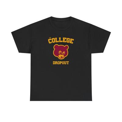 Vintage Kanye The College Dropout T-Shirt 2004 Album Schwarzes T-Shirt