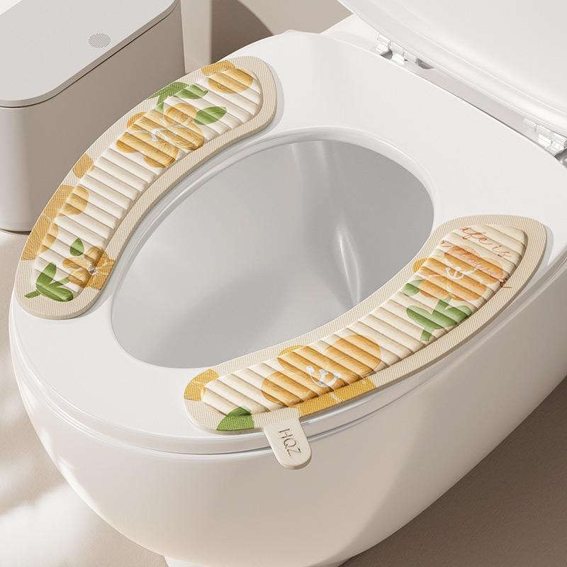 Cartoon EVA toilet pad, thickened adhesive design, waterproof & mildew-proof, washable seat cushion for all seasons