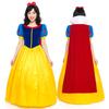 [monoii] Snow White Cosplay Pannier Set, Adult Halloween Queen Costume Dress, Sizes S, M, L, XL, 398