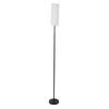 Floor Lamp with Linen Lampshade Iron Modern Minimalist Standing Lamp with E26 Bulb Foot Switch for