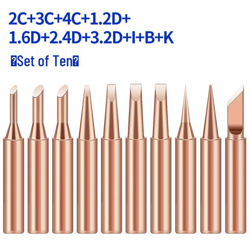 Pure Copper Soldering Iron Tip: Automatic Feeder, Non-Magnetic, Internal Heating Welding Station