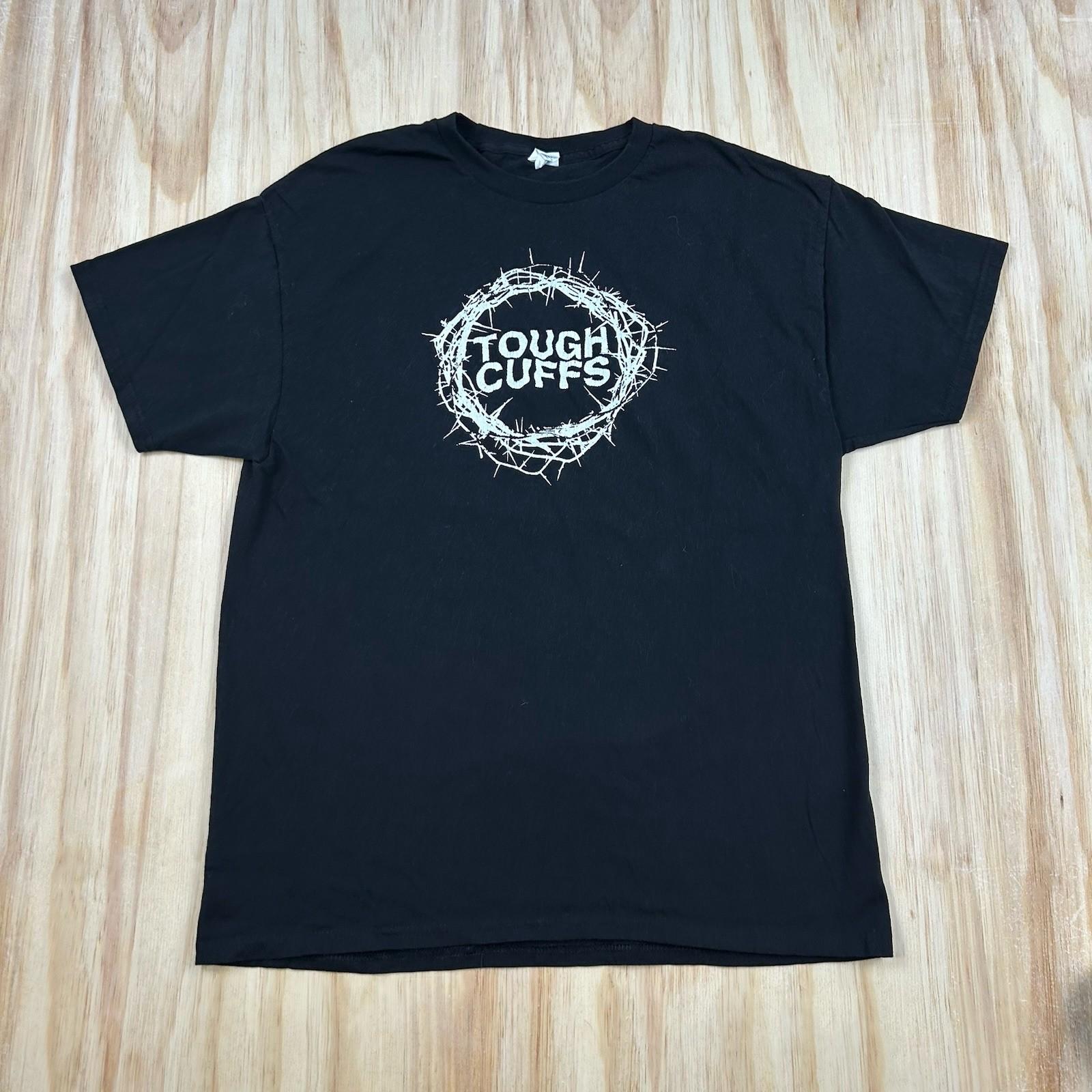 Jesus Crucifixion Crown of Thorns Cross Christian Religious T-shirt Tough Cuffs Unisex T-Shirt XL