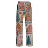 Women's Casual Fashion Christmas Printed Trousers Plush Casual Pants